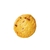 zoom de um biscoito de cebola, no formato redondo