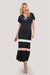 VESTIDO LONGO DECOTE V C/ AMARRACAO - 80140 - comprar online