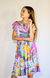 Vestido de lino estampado art. 926 - comprar online