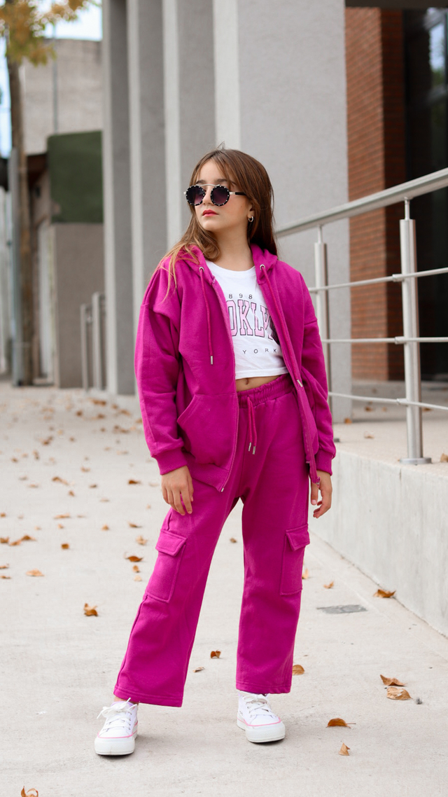 Pantalon Cargo frisado de nena art. 412 Core Kids