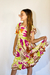 Vestido de lino estampado art. 926 - tienda online
