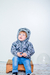 Imagen de Campera de abrigo estampada de bebe con piel art. 630