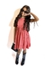 Vestido de lino spandex con volado en pecho excelente calidad art. 921 - comprar online