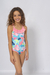 Malla entera de nena floreada calidad viento y olas art. 6203 - Core Kids