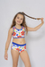 Bikini de nena con flores calidad viento y olas art. 6301 - comprar online