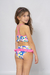 Bikini de nena floreada con volado calidad viento y olas art. 6308 - Core Kids