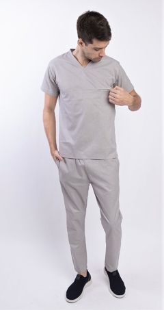 Scrub Pisa Masculino - Cinza - comprar online