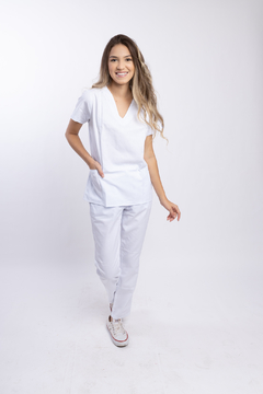 Scrub Básico Feminino - Branco