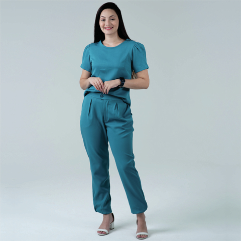 Scrub New Aspen Feminino - Verde Petróleo