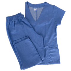 Scrub Básico Feminino - Azul Cobalto - comprar online