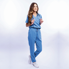 Scrub New Basic Feminino - Azul Celeste