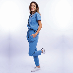 Scrub New Basic Feminino - Azul Celeste - Shield - Scrubs e Jalecos