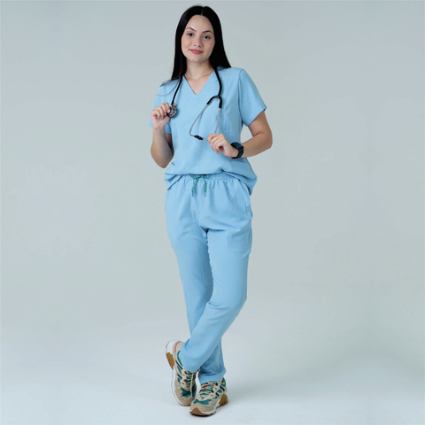 Scrub Basic Jogger - Azul Claro