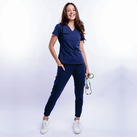 Scrub New Líbia Feminino- Azul Marinho