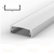 Perfil Led Sobrepor 27x10mm Branco para Fita Led 2metros