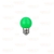 Lâmpada Bolinha LED Verde