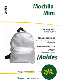 Molde Mochila Mini