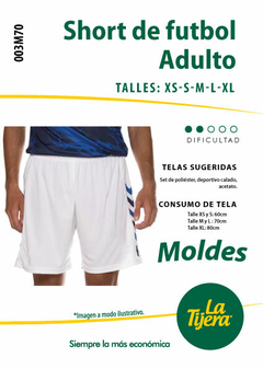 Molde Short de Fútbol Adulto