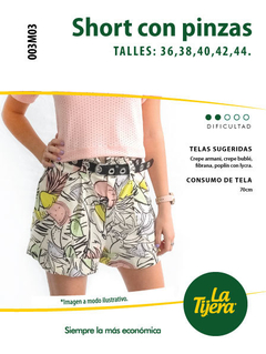 Molde Short con pinzas - comprar online