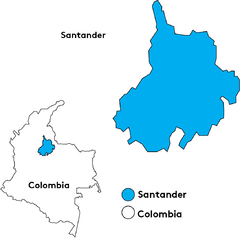 Colombia Santander- 250 grs en internet