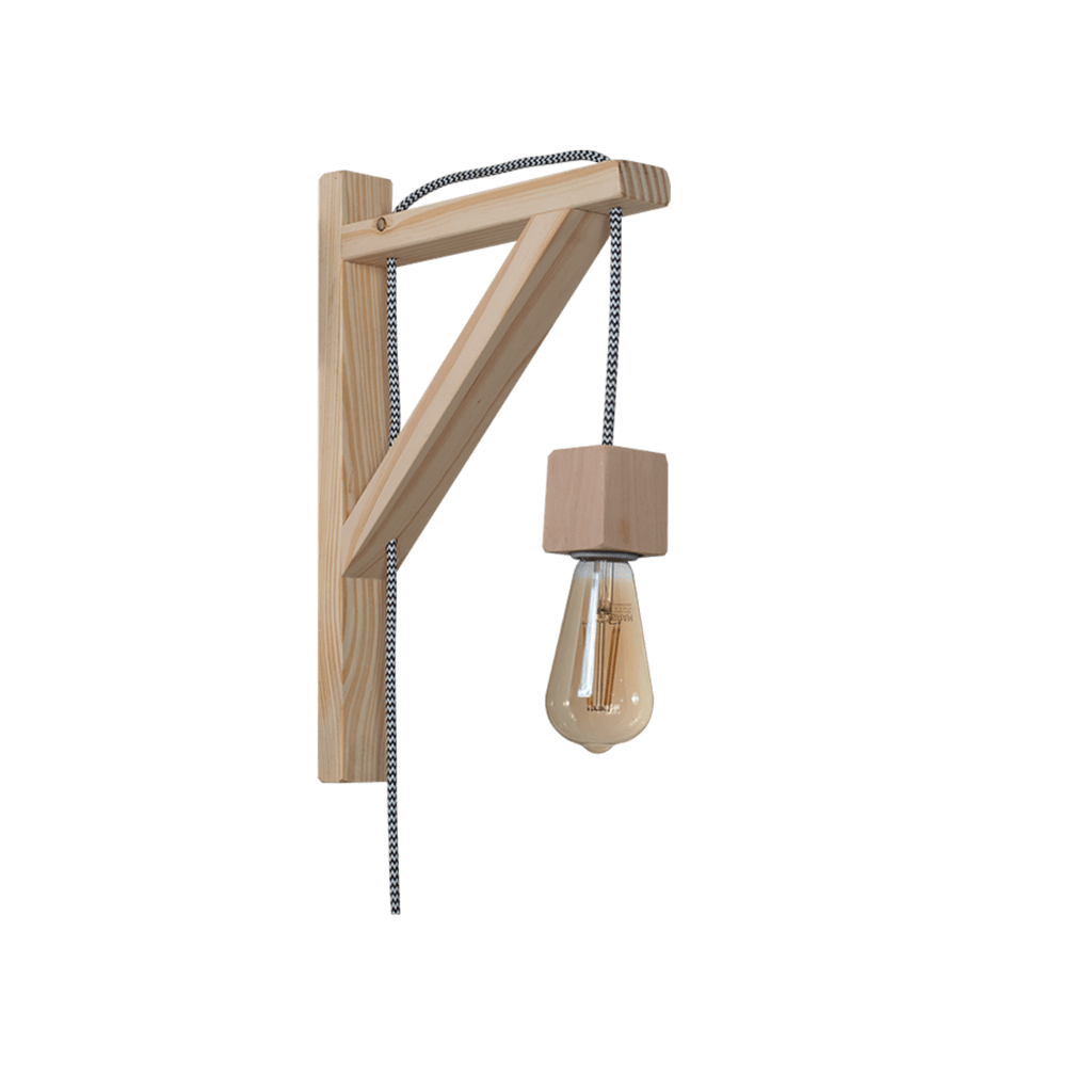 Aplique ménsula madera natural