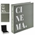 Livro Caixa MDF Decorativo Verde Cinema 30x30x5cm