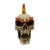 Caveira Decorativa Crânio Motoqueiro Moicano Fogo | Decoração Skull - comprar online
