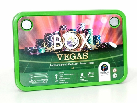 Box Vegas Juegos de Casino Punto y Banca, Black Jack, Poker y Dados Plastigal
