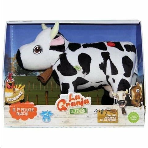 La Granja de Zenón La Vaca Lola Peluche Musical Grande 30 cm ARBREX