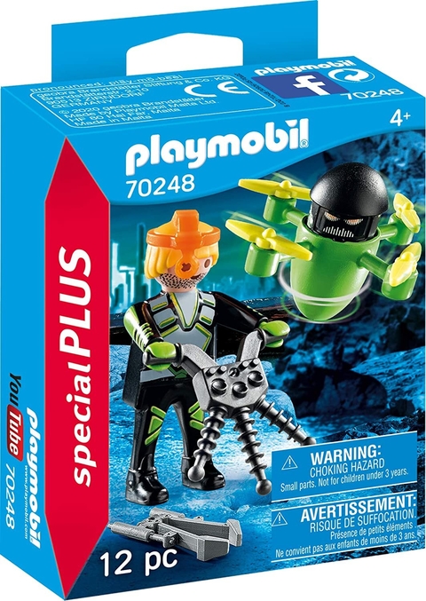 Playmobil 70248 Agente con Dron Intek