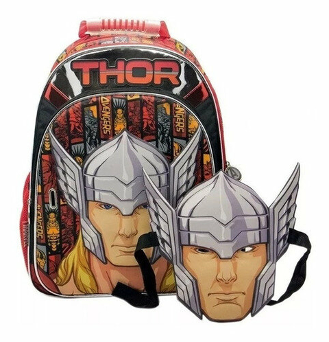 Mochila Espalda 16 Varon Avengers Thor con Mascara Cresko