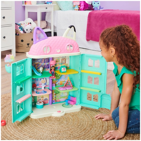 Gabbys Doll House Casa Gigante 60 cm Purrfect House con sonidos y 15 Accesorios Caffaro