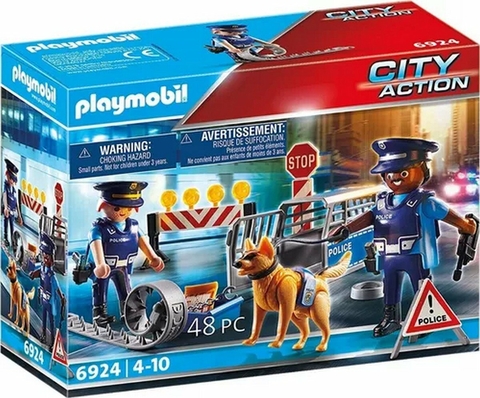 Playmobil 6924 Control Policia con Perro y accesorios 48 piezas Intek