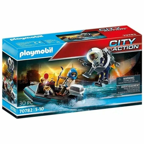 Playmobil 70782 Policia y Ladron de Arte 30 piezas con Accesorios Intek
