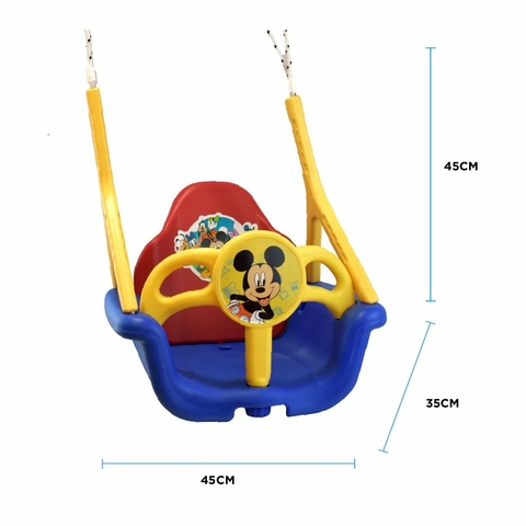 Hamaca Mickey Infantil 2 posiciones PVC Hasta 35 kg Isakito