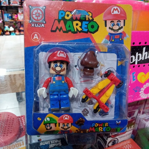 Mario Bros Muñeco 10 cm en Blister con accesorios Imposol