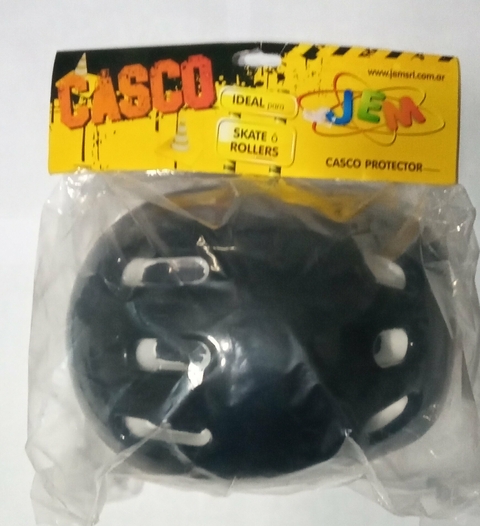 Casco Protector Negro para Rolles, Monopatin y Bici JEM