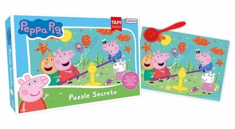 Puzzle Secreto Rompecabezas Peppa Pig 48 piezas con lupa Tapimovil