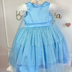 Vestido Elsa 2 com capa