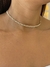 Choker rivieras dupla banhado a ouro18k