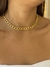 Choker elos fechado banhado a ouro18k