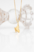 colar feminino com pingente de borboleta delicada lisa banhado a ouro 18k folheado dourado antialérgico
