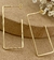 argola tamanho G com formato de retângulo liso aberto banhada a ouro 18k antialérgica