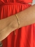 Pulseira de fita craquelada banhada a ouro 18k - Cheias de Charme Joias - Semijoias da moda 