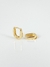 Argolinha pequena quadrada feminina banhada a ouro 18k antialérgica dourada folheada