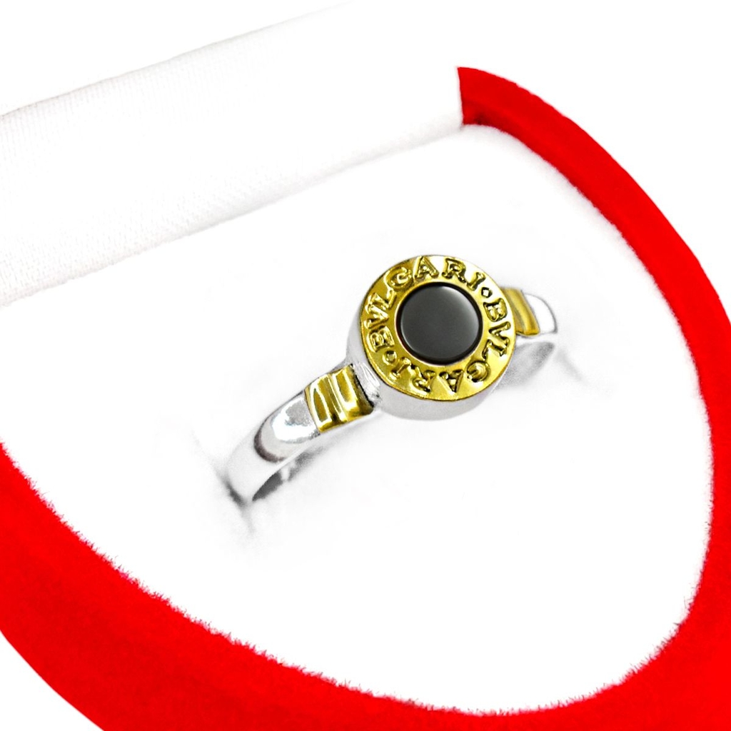 Anillo bulgari negro precio sale