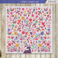 Papel Estampado - Forest - 30x30 en 90g x 20 u