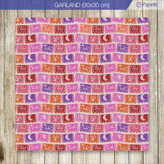 Papel Estampado - Garland - 30x30 en 210g x 10 u