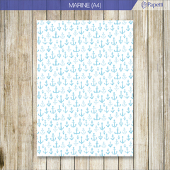 Papel Estampado - Marine - A4 en 210g