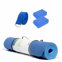 Combo Yoga Dualmat + Portamat + 2 Zenblocks + 1 Dstrap - TPE 6mm - comprar online